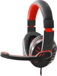 Gaming-headset met microfoon Crow rood