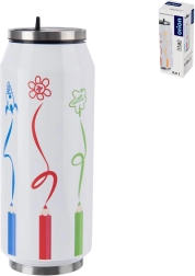 Thermosbeker in blikvorm 500 ml