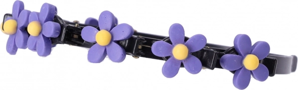 Haarband met haarspeldjes - bloem, patroon V