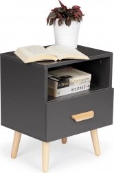 Nachtkastje met lade ModernHome, grijs