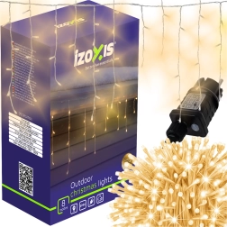 Lichtsnoer IZOXIS 300 LED met flitseffect, warm wit, 15 m