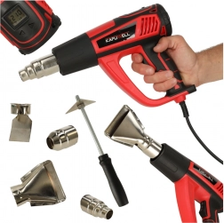 Elektrische heteluchtpistool KAFUWELL 1850W met temperatuurregeling