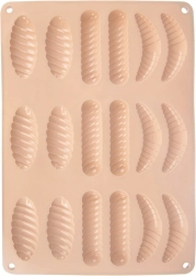 Siliconen vorm voor koekjes en pralines 33 × 24,5 × 1 cm, beige