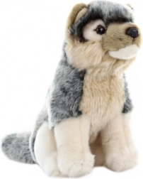 Pluchen zittende wolf 20 cm
