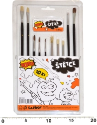 Set schilderkwasten - 10 stuks