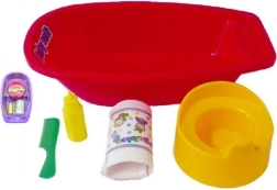 Kinderset voor het baden van poppen
