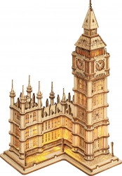ROBOTIME houten 3D-puzzel Big Ben – verlichte klokkentoren