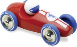 Vilac raceauto rood met blauwe wielen