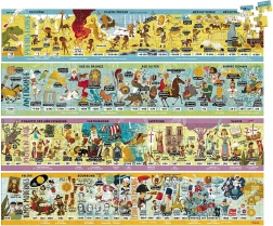 Grote houten geschiedenis-puzzel VILAC