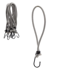 Set elastische spansnoeren met haken 25 cm, diameter 6 mm (25 stuks)