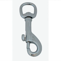 Draaibare karabijnhaak 60 × 10 mm, chroom, 10 stuks