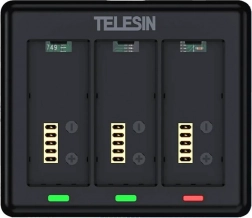 Telesin-oplader voor 3 GoPro HERO 13-batterijen