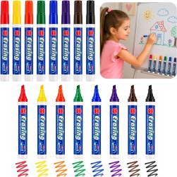 Set gekleurde whiteboardmarkers - 8 stuks