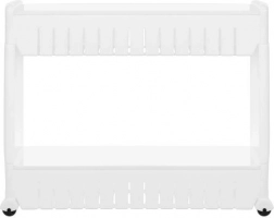 Mobiel keuken- of badkamerrek op wielen wit