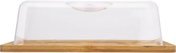 Bamboe serveerschaal met kunststof stolp Altom Design
