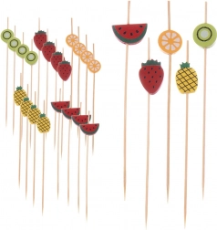 Bamboe cocktailprikkers voor hapjes 12 cm, 20 stuks