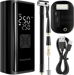 Draadloze elektrische bandencompressor met powerbank en ledlamp