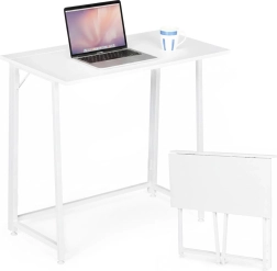 Inklapbare computertafel 80 × 45 cm wit modernhome