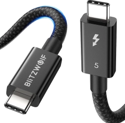 BlitzWolf USB‑C‑kabel 240 W, 0,5 m (zwart)