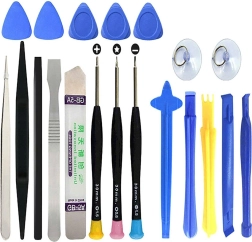 Gereedschapsset voor reparatie van telefoons en elektronica, 20-delig
