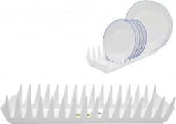 Kunststof afdruiprek voor borden 39 cm wit