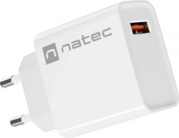 netlader NATEC Ribera 1× USB‑A 18 W wit