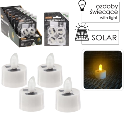 Set van 4 solar LED theelichtlampjes