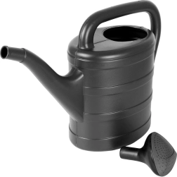 Kunststof gieter voor de tuin 5 l grijs