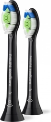 phillips sonicare optimal white vervangende opzetborstels 2 st., zwart
