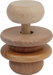 Houten natuurlijk bijtspeeltje voor baby’s