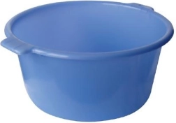 Kunststof waskom 12 l, diameter 36 cm – mix kleuren