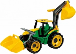Kindertractor met voorlader en graafarm