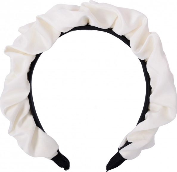 Satijnen haarband - wit