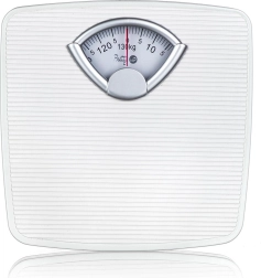 mechanische personenweegschaal 130 kg in witte kleur PU-07