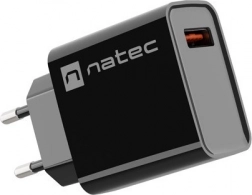 Netstroomlader NATEC Ribera 1× USB‑A 18 W, zwart