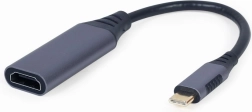 USB‑C naar HDMI‑adapter 4K 60 Hz, grijs, 15 cm