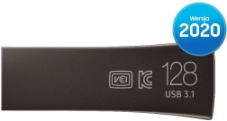 USB-flashdrive BAR Plus 128 GB, USB 3.1, titaan­grijs