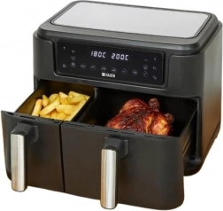 Hetelucht friteuse Air Fryer 9,5 l met dubbele mand