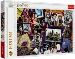 Harry Potter puzzel 500 stukjes Hogwartse bezienswaardigheden Trefl