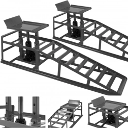 Hydraulische oprijrampen grafiet 2×2000 kg, bandbreedte tot 22,5 cm