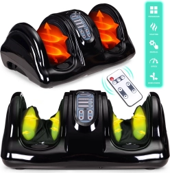 Elektrisch massageapparaat voor voeten en kuiten met verwarming, 4 modi, afstandsbediening 40 W MODERNHOME