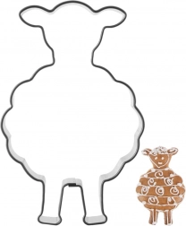 RVS uitsteekvorm schaap 7 cm