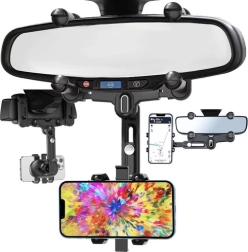 Draaibare telefoonhouder voor achteruitkijkspiegel in de auto XTROBB