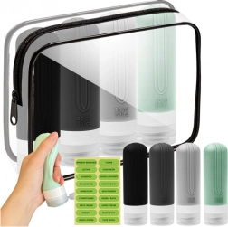 Trizand 25760 reiscosmeticaset met flesjes voor cosmetica