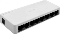 Netwerkswitch QOLTEC 8× RJ45, 100 Mb/s Fast Ethernet LAN