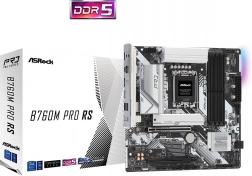 asrock b760m pro rs (s1700, ddr5, dp/hdmi, matx) moederbord