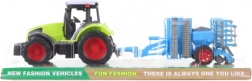 Plastic tractor met zaaimachine