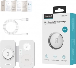 Inductielader CHOETECH 3-in-1 T616-F wit