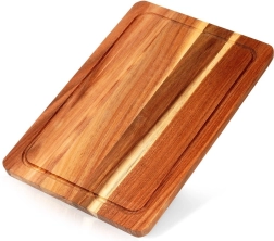 Houten snij- en serveerplank van acaciahout 37 × 25 cm