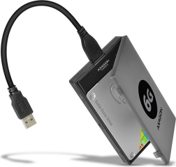 Adapter AXAGON SlimPort 6 USB 3.0 naar SATA 6G voor snelle aansluiting van 2,5" SSD/HDD
